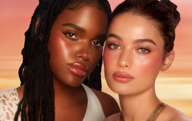 Charlotte Tilburys new Island Glow Lip + Cheek tints deliver a divine sun-blushed effect