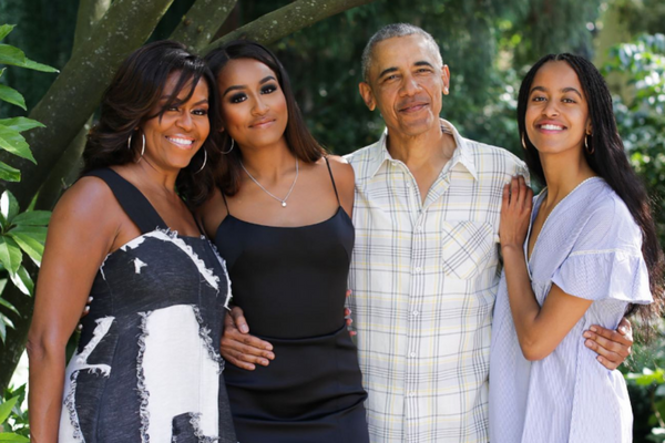 Barack & Michelle Obama pen tributes to daughter Sasha with rare family photo