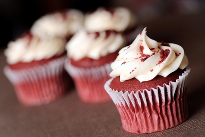 Christmas red velvet cupcakes