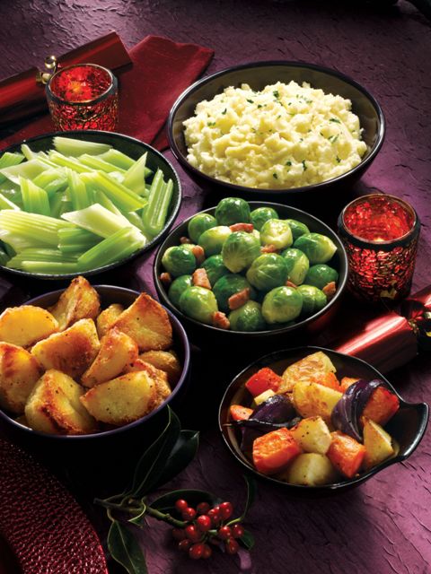 Roasted winter vegetables