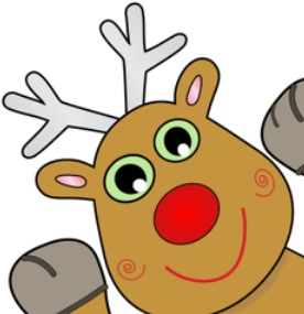 Pin the tail on Rudolph
