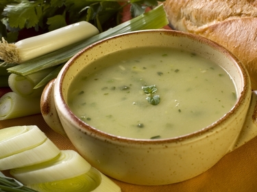Quick leek and potato soup