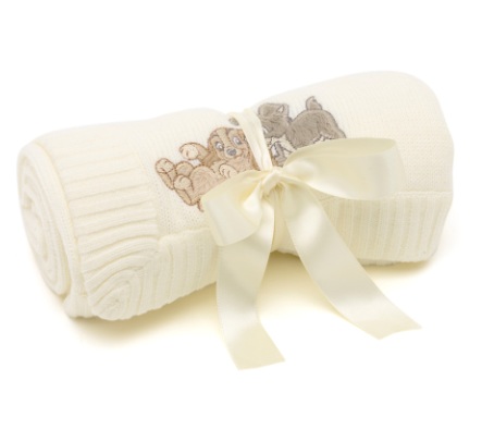 Lady and the Tramp Knitted Baby Blanket