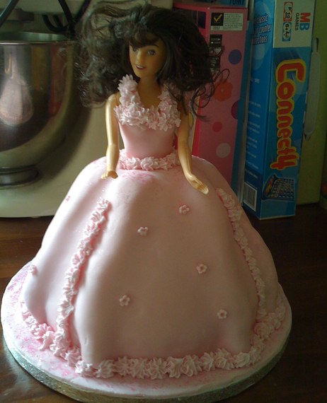 strapless open back dress Doll Dress Cake