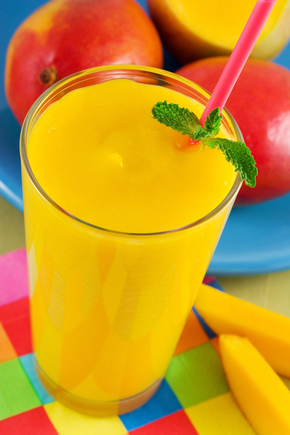 Mango and banana smoothie