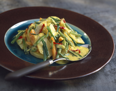 Thai green vegetable curry