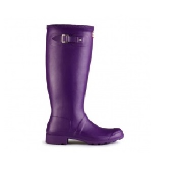 Hunter Boots Original Tour Sovereign Purple Foldaway Wellies 