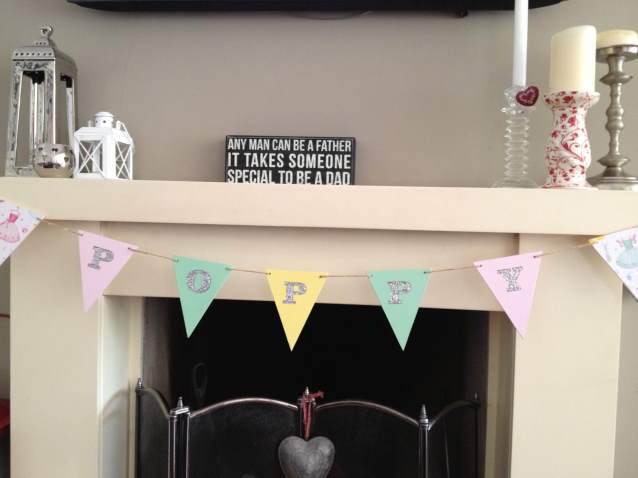 Little gems wooden bunting