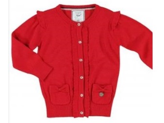 Mayoral Girls Red Cardigan