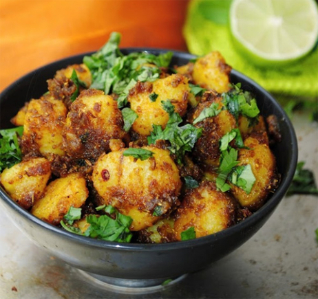 Cumin flavored Stir-fried Potatoes