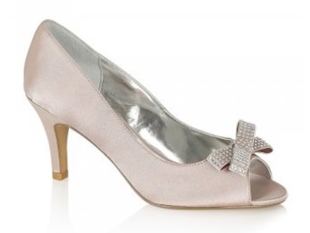 Lotus Ravenna Nude Satin Peep Toe