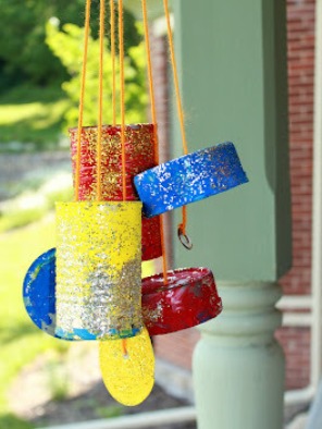 Homemade wind chimes