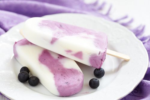 Homemade ice pops