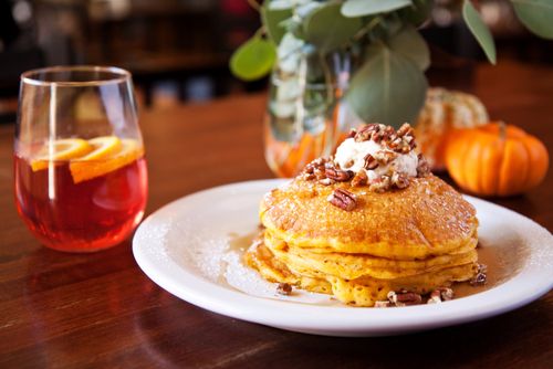 Pumpkin pancakes