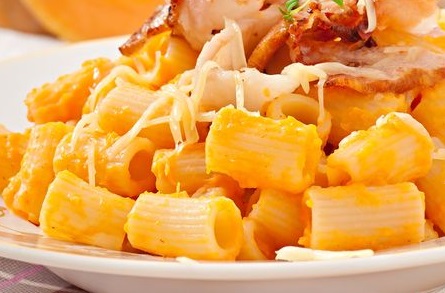 Creamy pumpkin pasta