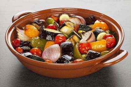 Roasted rosemary vegetables