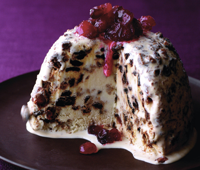 Christmas cake ice cream