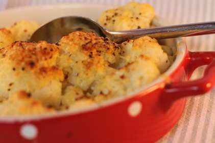 Cauliflower cheese and lemon pepper