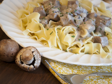 Beef stroganoff