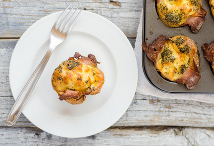 Bacon and egg cups