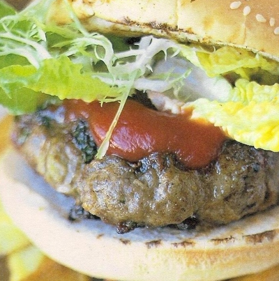 The ultimate burger and chips