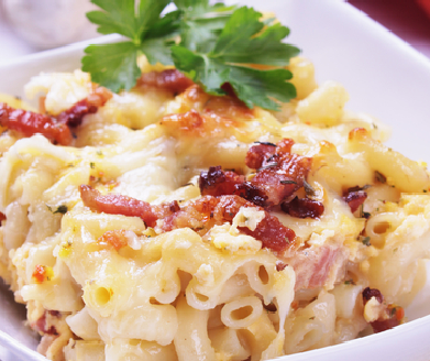 Bacon cheeseburger pasta