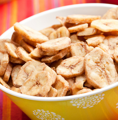 Baked banana coins
