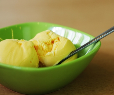 One ingredient banana ice-cream