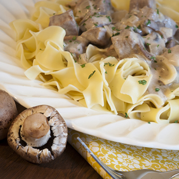 Easy beef stroganoff