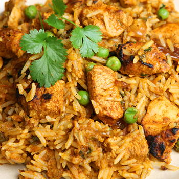Quick chicken biryani