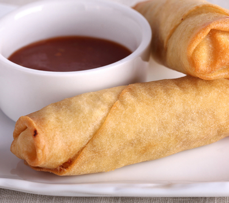 Easy chicken spring rolls