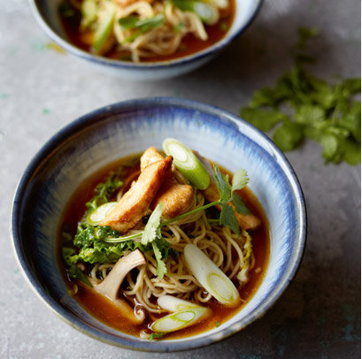 Chicken and noodles
