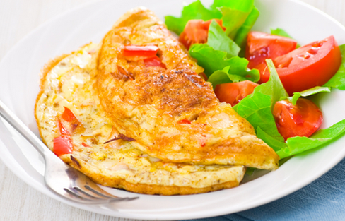 Simple fluffy omelette