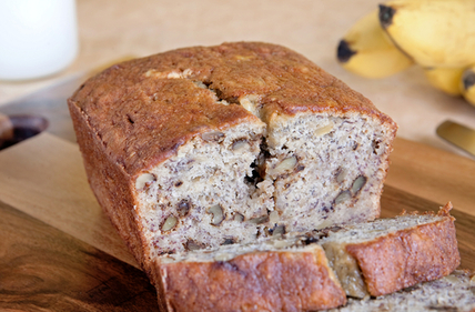 Banana and walnut bread