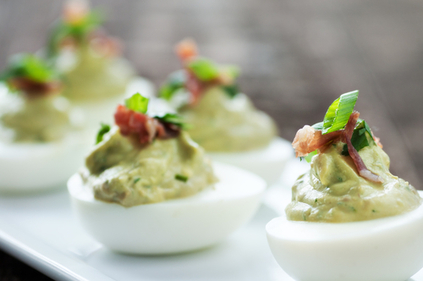 Avocado deviled eggs