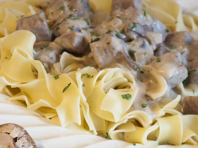 Easy beef stroganoff