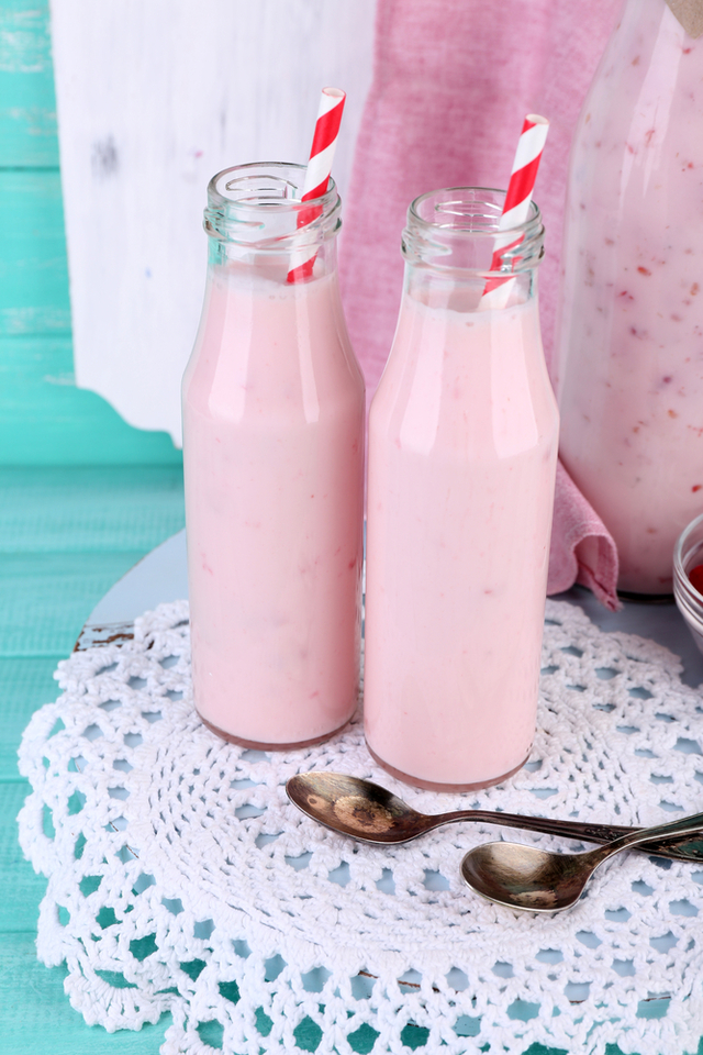 Raspberry and vanilla bash smoothie