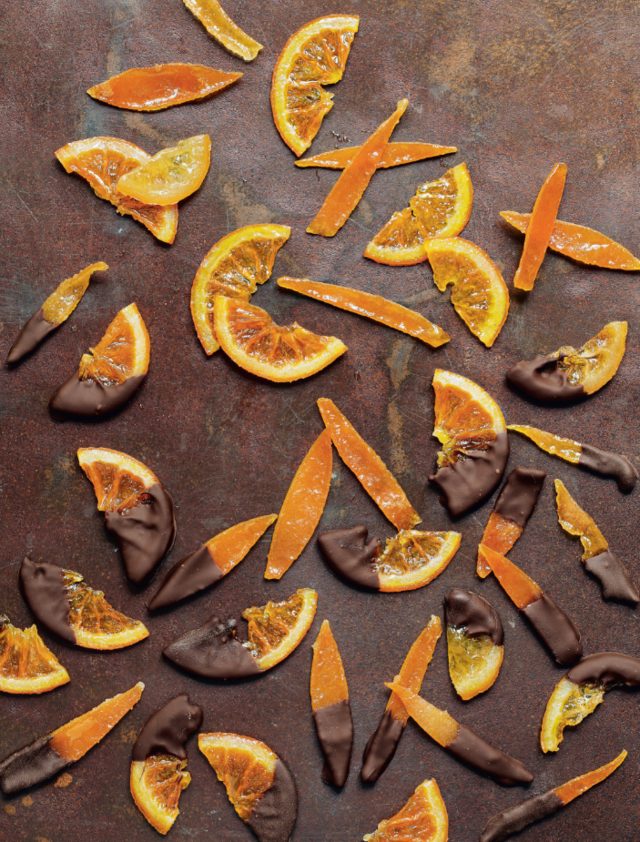 Candied citrus sticks