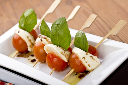 Cherry tomatoes and feta cheese