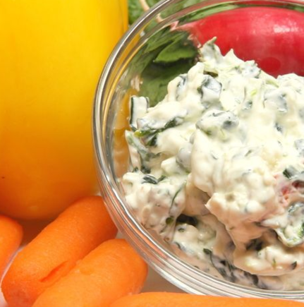 Feta, spinach dip