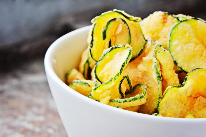 Courgette crisps | MummyPages.uk