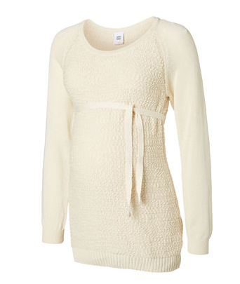 Knitted maternity blouse