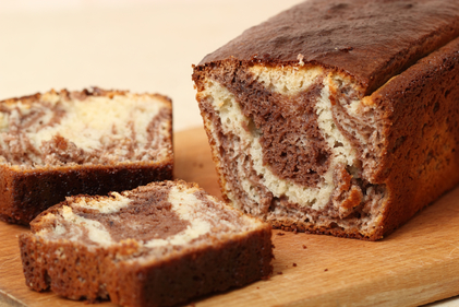 Marbled chocolate slice