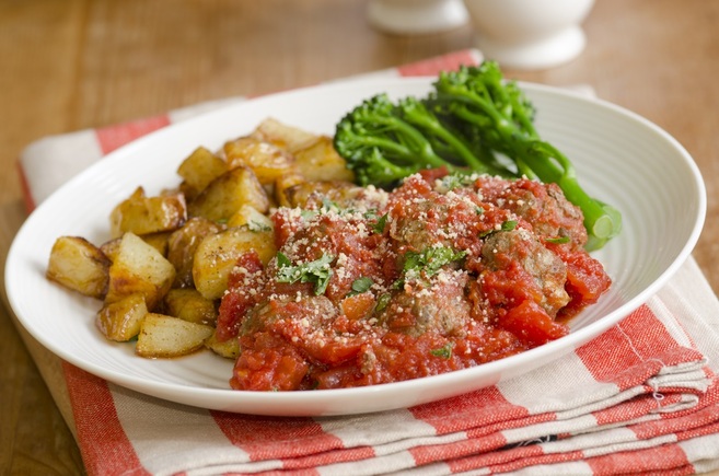 Turkey meatballs with vegetables