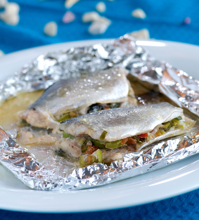 Asian fish parcels