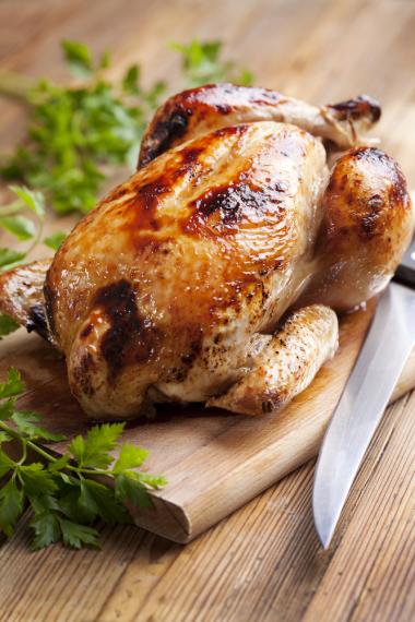 Family roast chicken with poached vegetables | MummyPages.uk