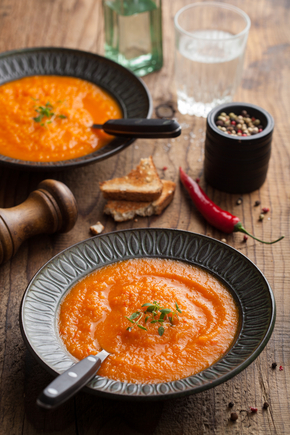 Roast tomato and orange soup