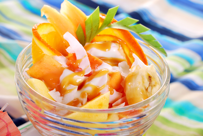 Herby fruit salad