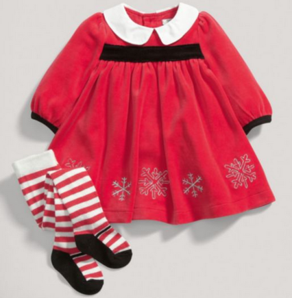 Two piece dress and tights set