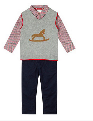 Junior J red shirt, tank and trouser set 